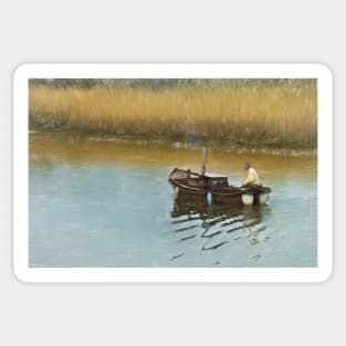 Boat On The Alde Sticker